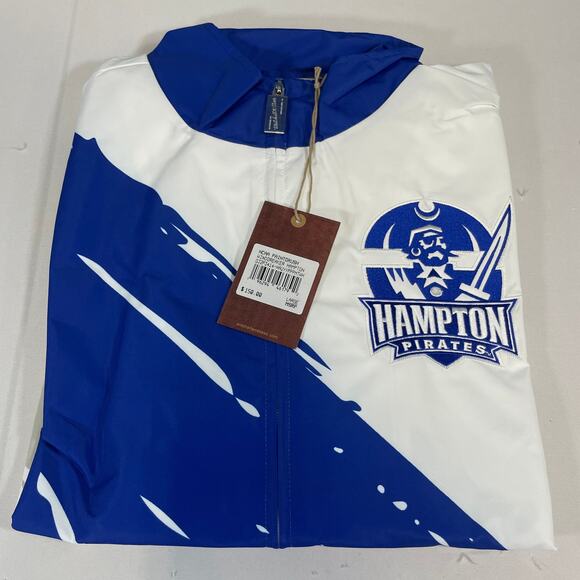 Hampton University Pirates Mitchell & Ness Paintbrush Windbreaker - Picture 1 of 7